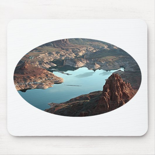 Baumelnder Seil-Jachthafen, See Powell, Utah, USA, Mousepad (Vorne)