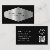 Baumetall QR-Code Schwarz Metallic Silber