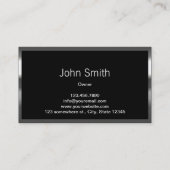 Baumetallbordwand Einzigartige Eiswand Visitenkarte (Rückseite)