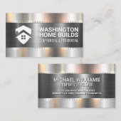 Baumetallverarbeitung mit Rivets | Haus Visitenkarte (Vorne/Hinten)