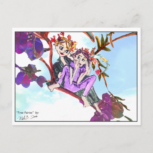 Baumfairies 1 postkarte (Vorderseite)