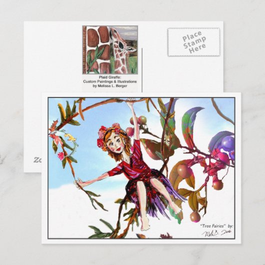 Baumfairies 2 postkarte (Vorne/Hinten)