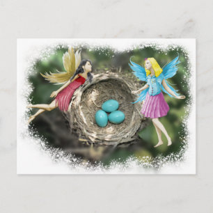 Baumfairies am Robiner Nest Postkarte