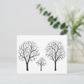 Baumfamilie Postkarte (Stehend Vorderseite)
