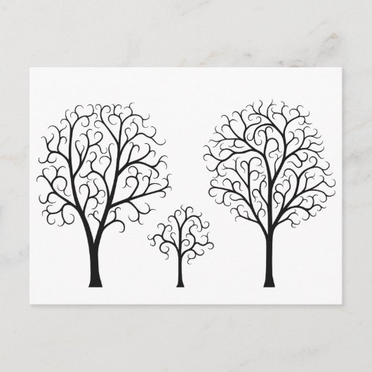 Baumfamilie Postkarte (Vorderseite)