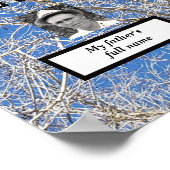 Baumfamilien-Fotos der vier Generationen ohne Blät Poster (Ecke)