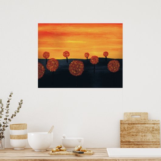 Baumfeld Poster (Küche)