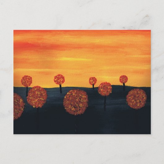 Baumfeld Postkarte (Vorderseite)