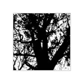 Baumfotografie Silhouette Holzkunst Briefmarke Gummistempel (Prägung)