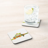 Baumfrosch auf Stamm Getränkeuntersetzer (Rechte Seite)