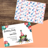 Baumfrosch Grüne Regenwälder Geburtstagspartei Einladung