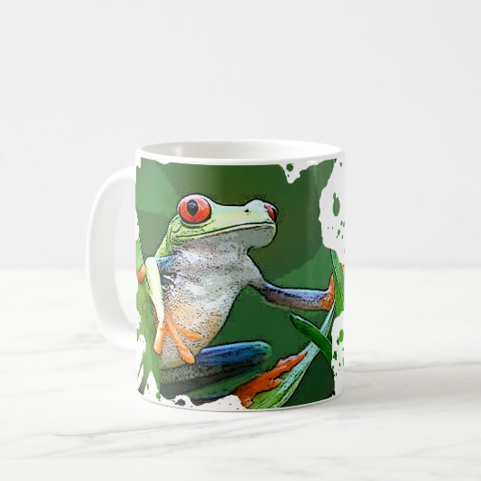 Baumfrosch Kaffeetasse (Vorderseite Links)