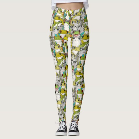 Baumfrosch Leggings (Vorderseite)
