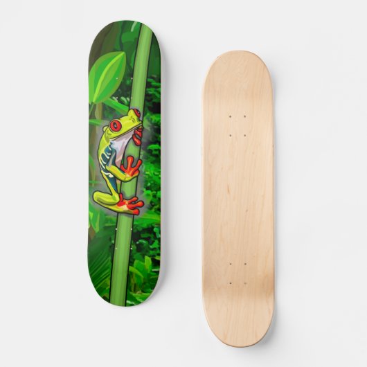 Baumfrosch Skateboard (Vorderseite)