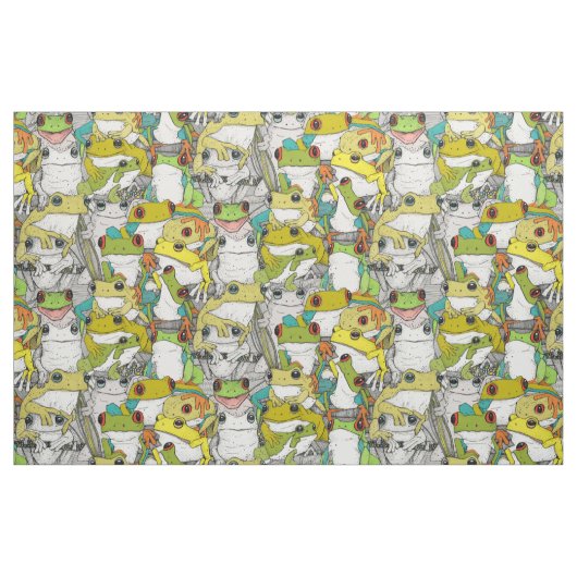 Baumfrosch Stoff (Fat Quarter (45,7 x 55,9 cm))