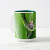 Baumfrosch-Tasse Zweifarbige Tasse (Vorderseite Links)