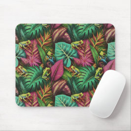 Baumfrosch-Träume Nahtloses Oberflächenmuster Mousepad