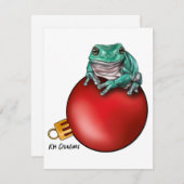 Baumfrosch - Urlaubskarte Feiertagskarte (Vorne/Hinten)