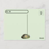 Baumfrösche auf Orangenleder verschieben Postkarte (Rückseite)