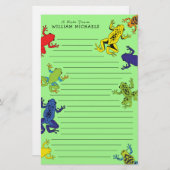 Baumfrösche Niedliche Kid's Briefpapier (Vorne/Hinten)