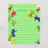 Baumfrösche Niedliche Kidskarte Dankeskarte (Vorne/Hinten)