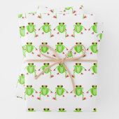 Baumfrösche Wrackpapier Geschenkpapier Set (Beispiel)