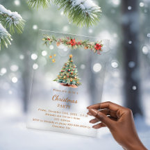 Baumgarten rote Blumen Weihnachtsgebirge Party mat