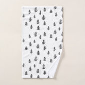 Baumgebirge Muster Badetuch Set (Handtuch)