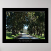 "Baumgebundene Landstraße" Poster (Vorne)