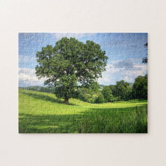 Baumgrünlandschaft Puzzle (Horizontal)