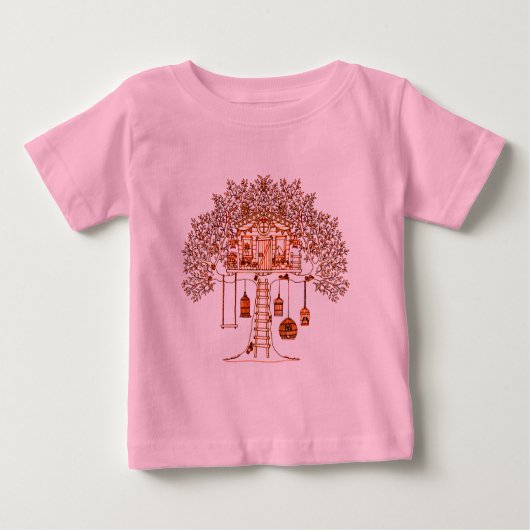 Baumhaus Baby T-shirt (Vorderseite)