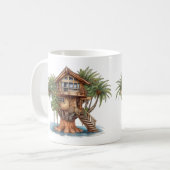 Baumhaus in Palme Kaffeetasse (Vorderseite Links)