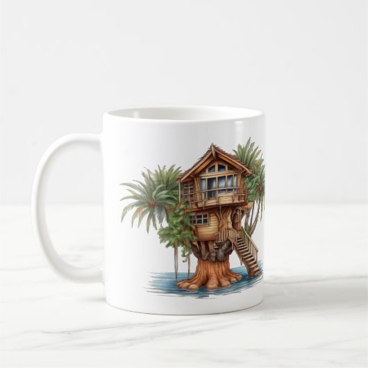Baumhaus in Palme Kaffeetasse (Links)