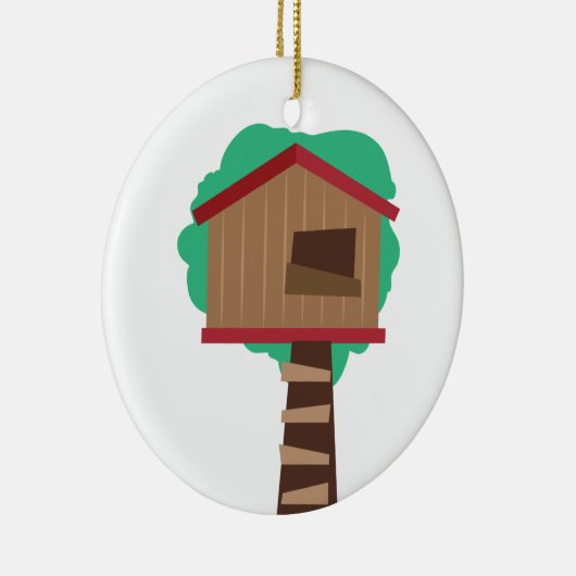 Baumhaus Keramik Ornament (Rechts)