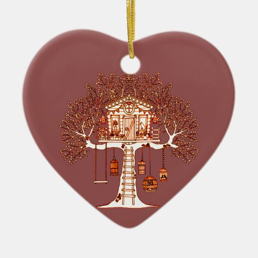 Baumhaus Keramikornament (Vorne)