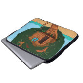 Baumhaus Laptopschutzhülle (Vorne Knopf)