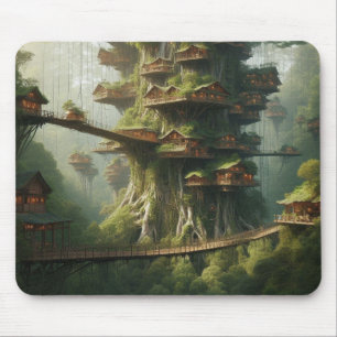 Baumhaus-Metropole Mousepad