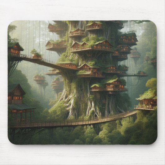 Baumhaus-Metropole Mousepad (Vorne)