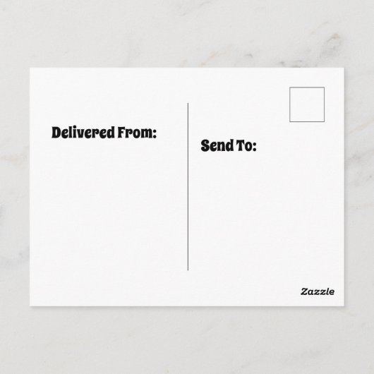 Baumhaus mit Licht an Postkarte (Rückseite)