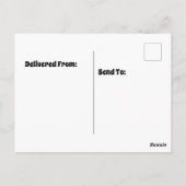 Baumhaus nach Wasserplakat Postkarte (Rückseite)