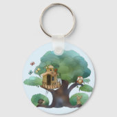 Baumhaus Schlüsselanhänger (Vorderseite)