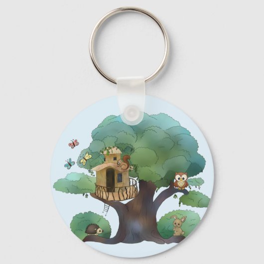 Baumhaus Schlüsselanhänger (Vorderseite)