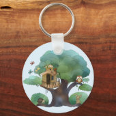 Baumhaus Schlüsselanhänger (Vorderseite)