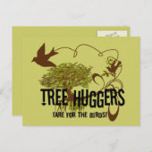 Baumhäuser sind für Vögel Postkarte (Vorne/Hinten)