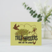 Baumhäuser sind für Vögel Postkarte (Stehend Vorderseite)