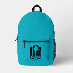 Baumhäuser Zurück zur Schule Bedruckter Rucksack