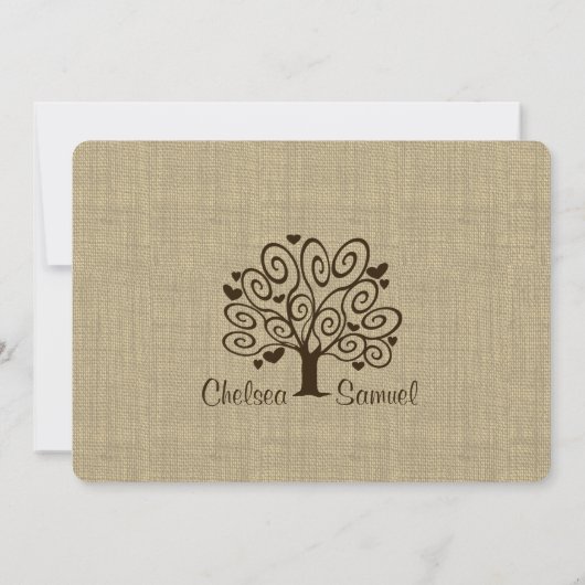 Baumheer-Hochzeit Einladung (Rückseite)