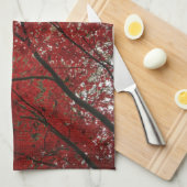 Baumherbstsaison Red Brown Herbstleaves Handtuch (Viertel Falte)