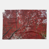 Baumherbstsaison Red Brown Herbstleaves Handtuch (Horizontal)