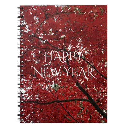 Baumherbstsaison Red Brown Herbstleaves Notizblock (Vorderseite)